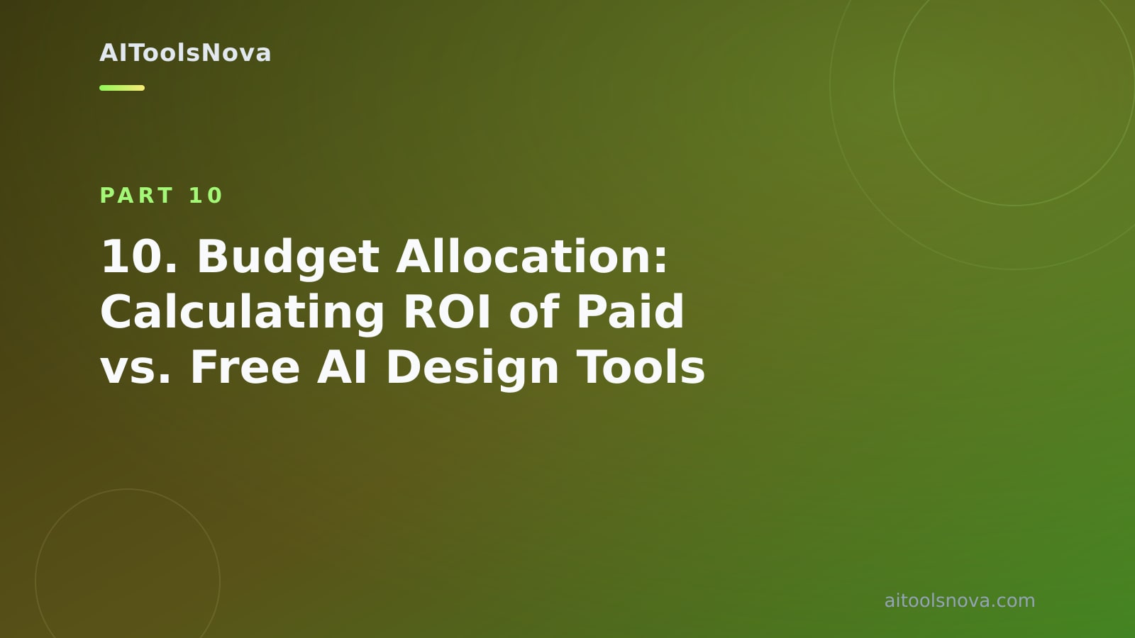 10. Budget Allocation: Calculating ROI of Paid vs. Free AI Design Tools