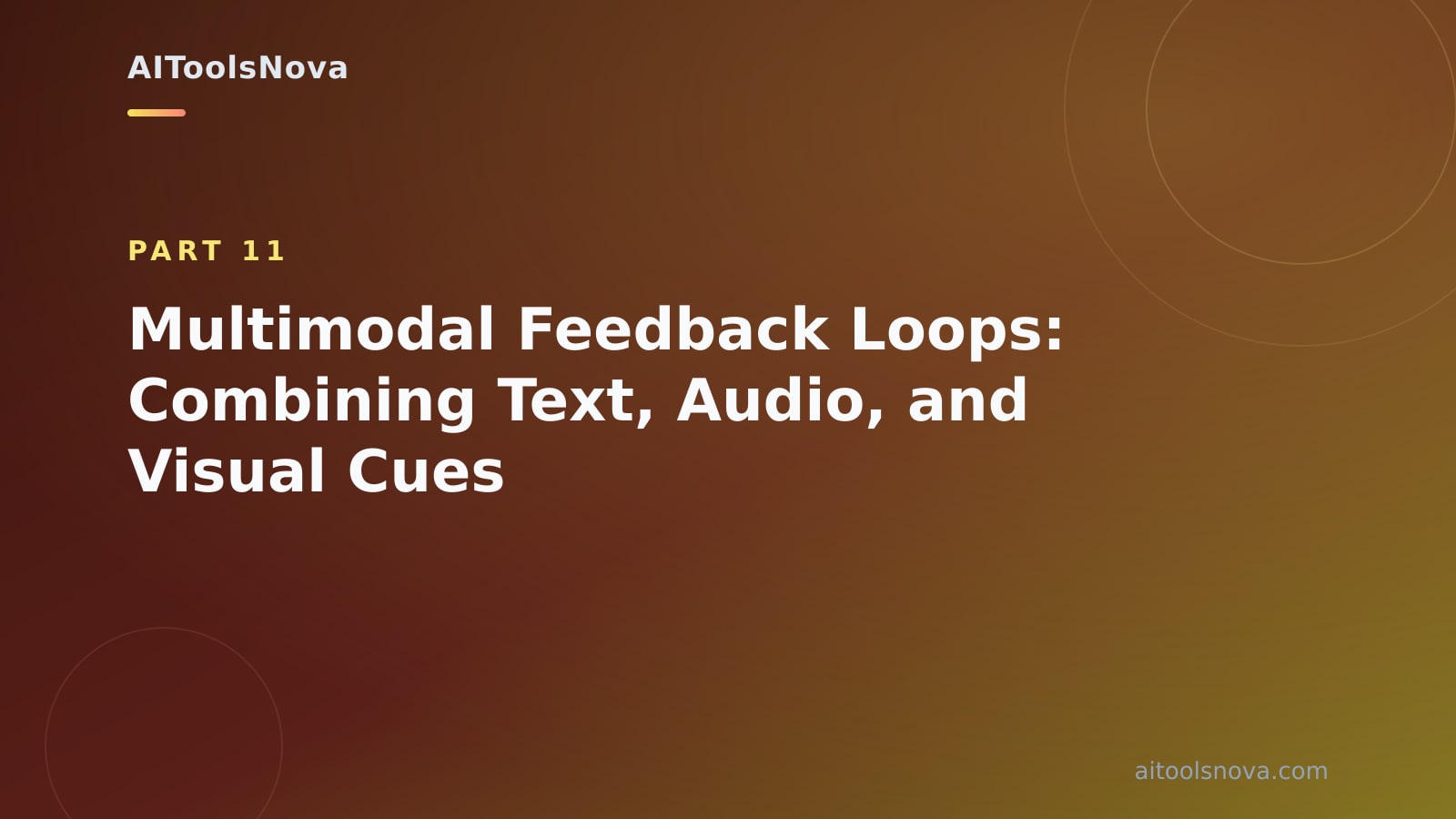 Multimodal Feedback Loops: Combining Text, Audio, and Visual Cues