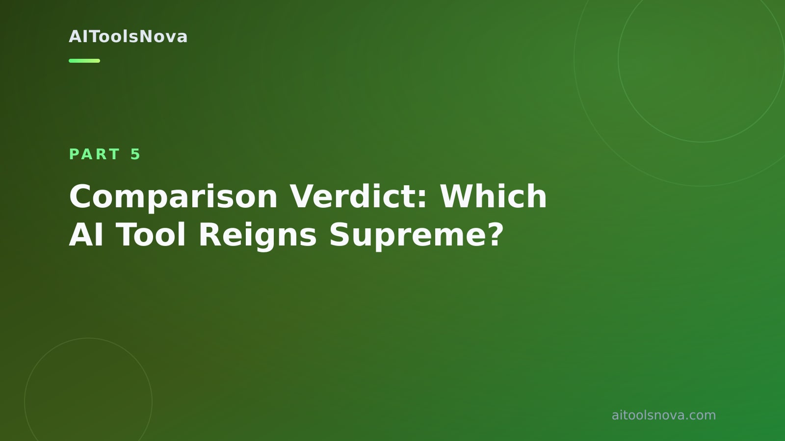 Comparison Verdict: Which AI Tool Reigns Supreme?