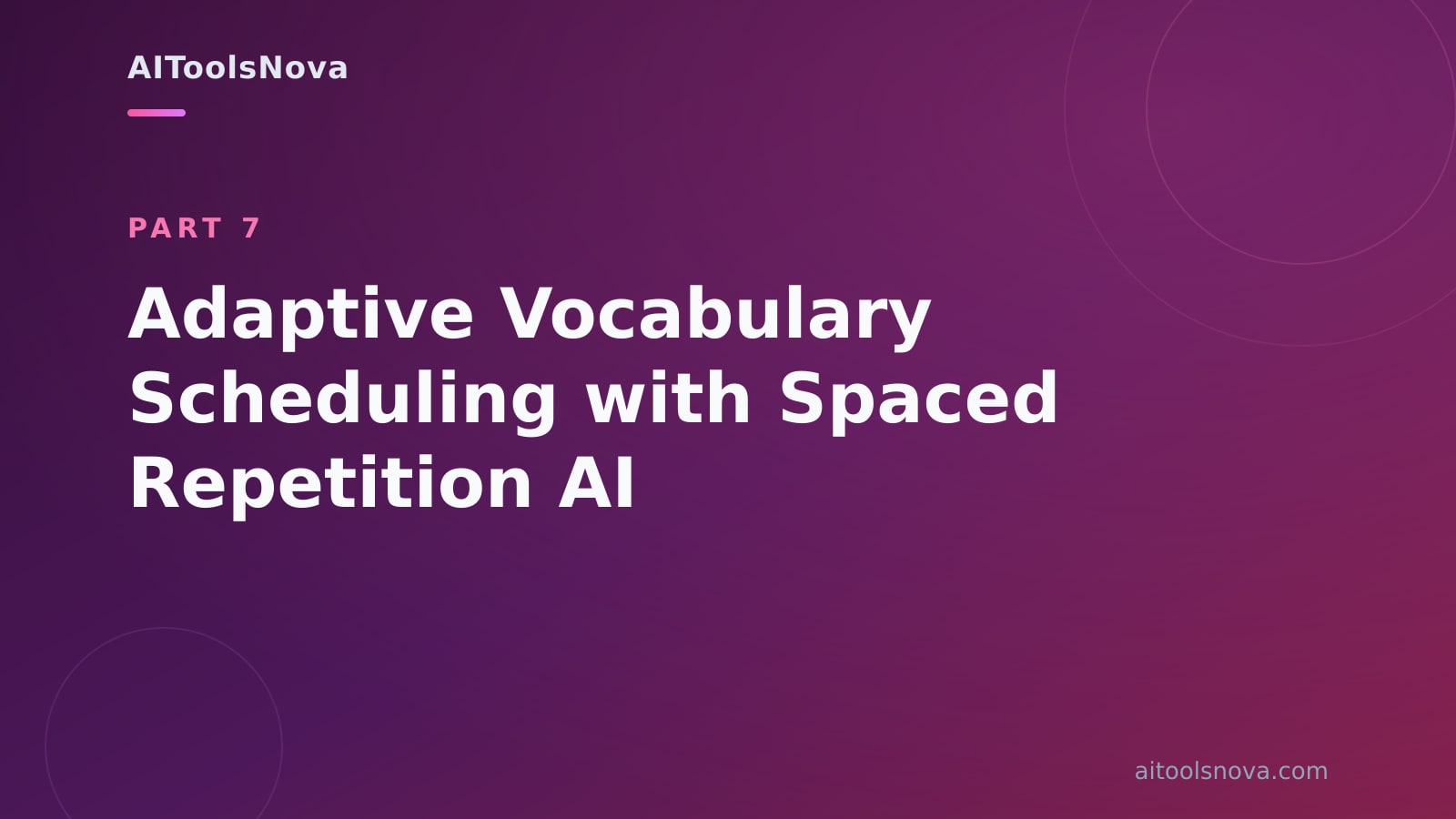 Adaptive Vocabulary Scheduling with Spaced Repetition AI
