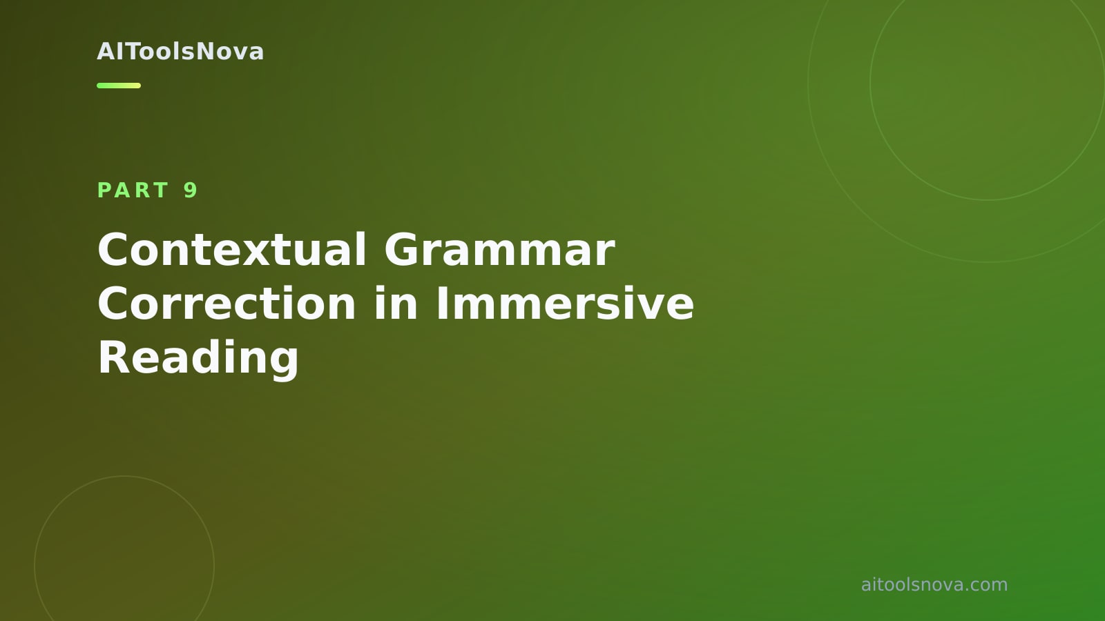 Contextual Grammar Correction in Immersive Reading