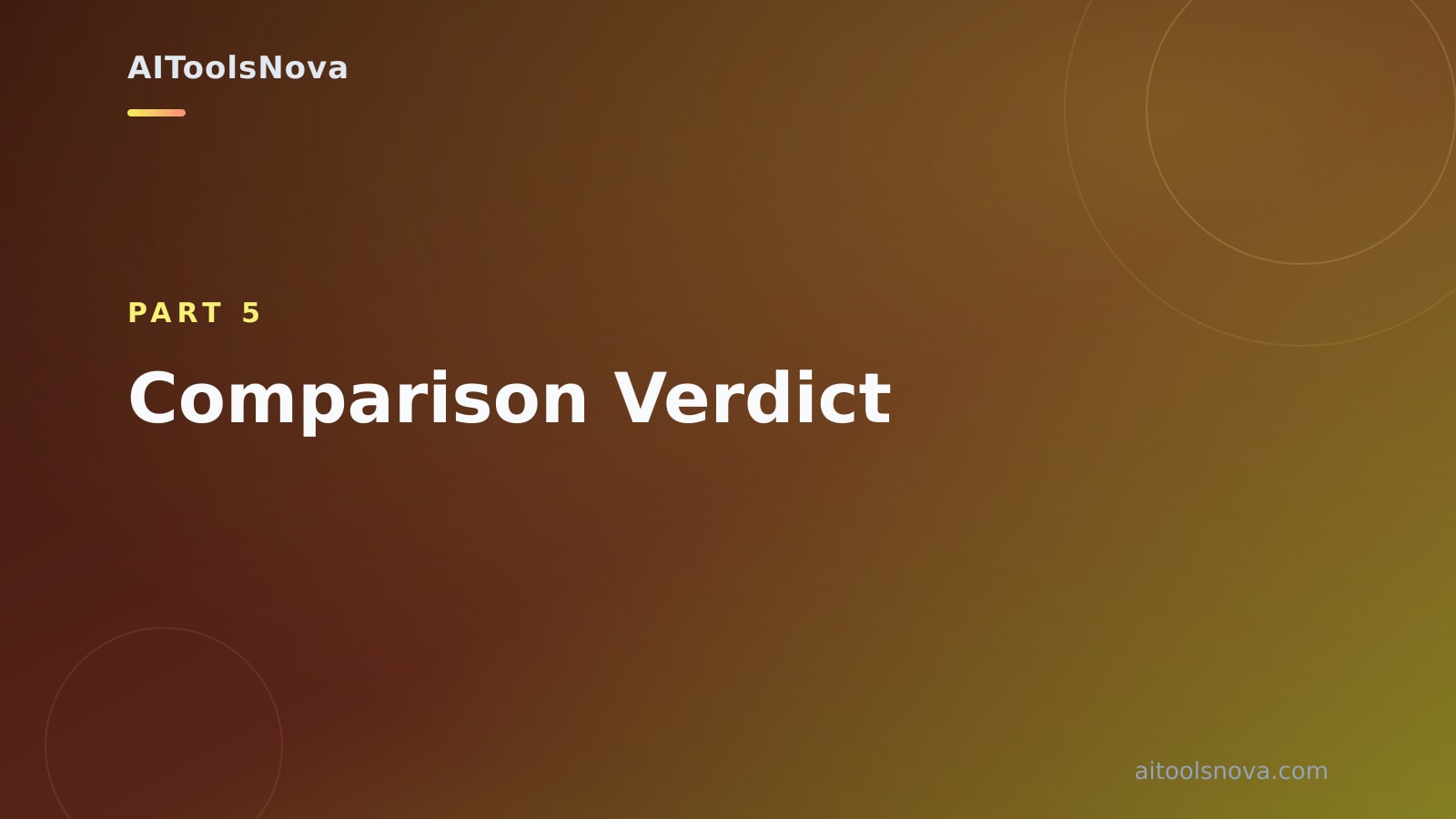 Comparison Verdict