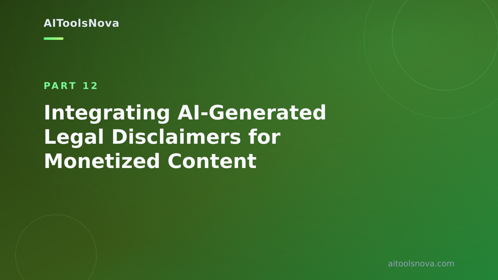 Integrating AI‑Generated Legal Disclaimers for Monetized Content