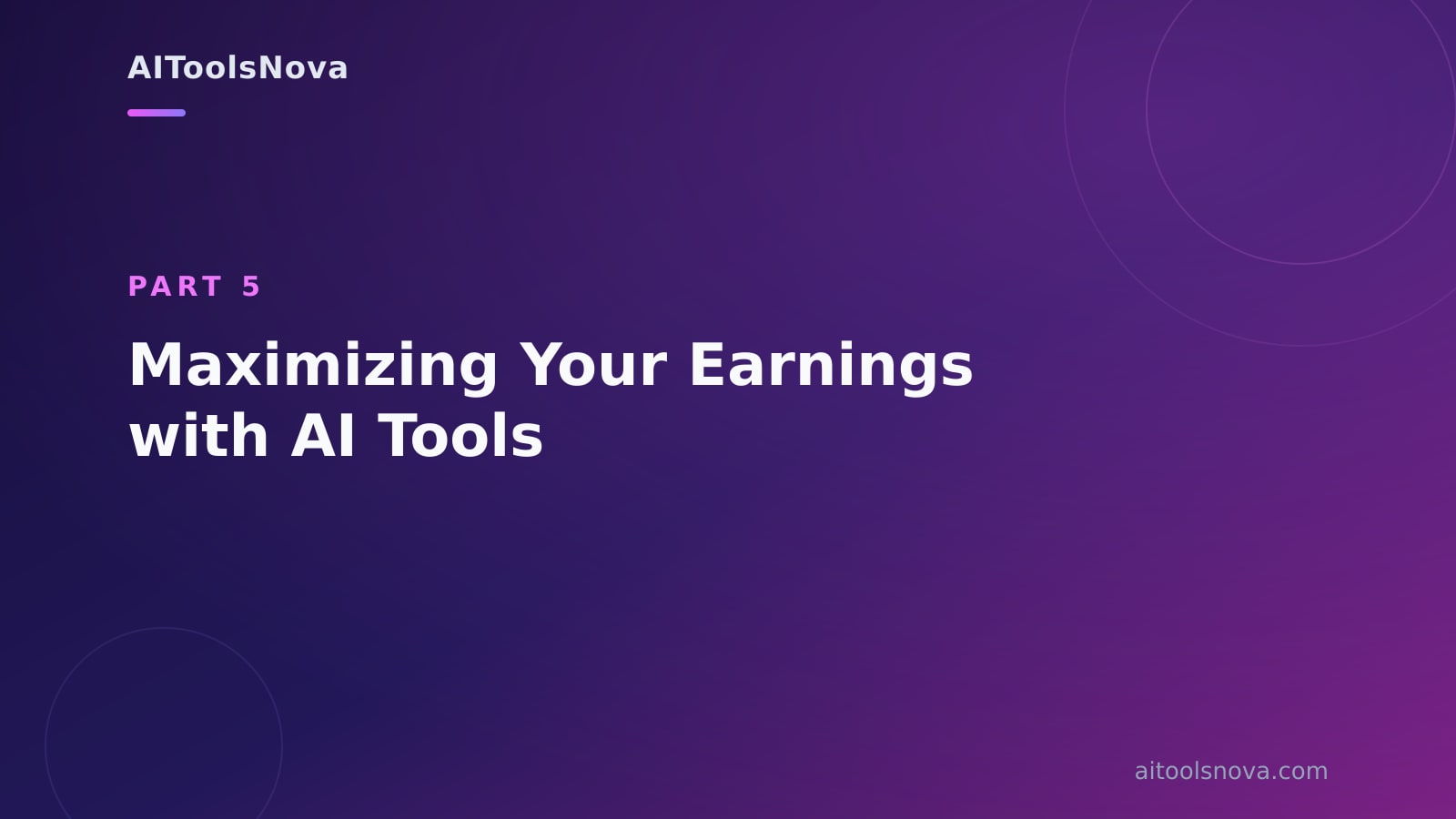 Maximizing Your Earnings with AI Tools