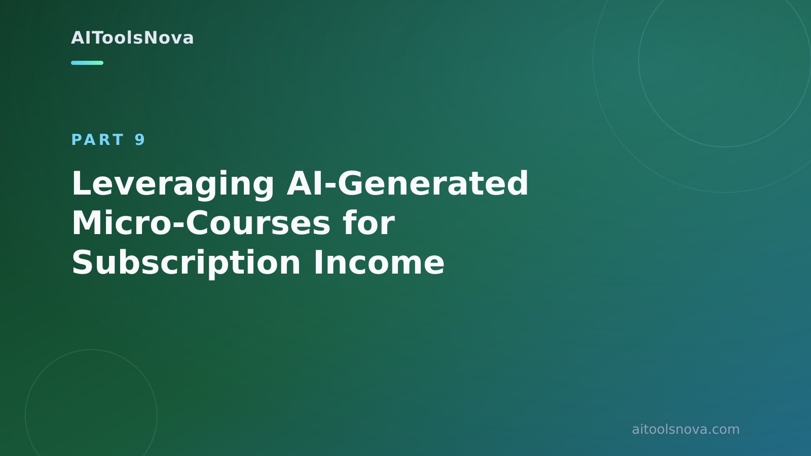 Leveraging AI‑Generated Micro‑Courses for Subscription Income