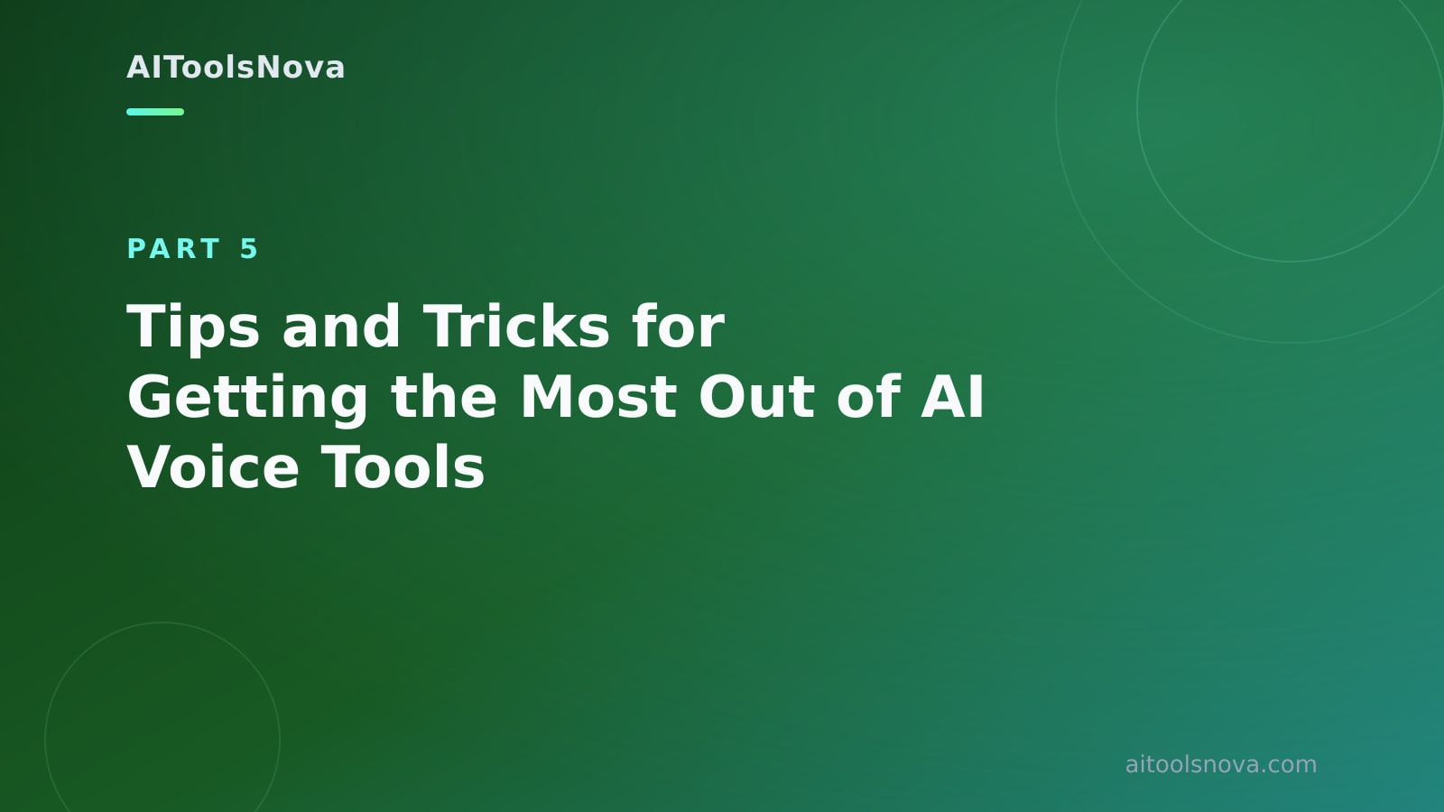 Tips and Tricks for Getting the Most Out of AI Voice Tools