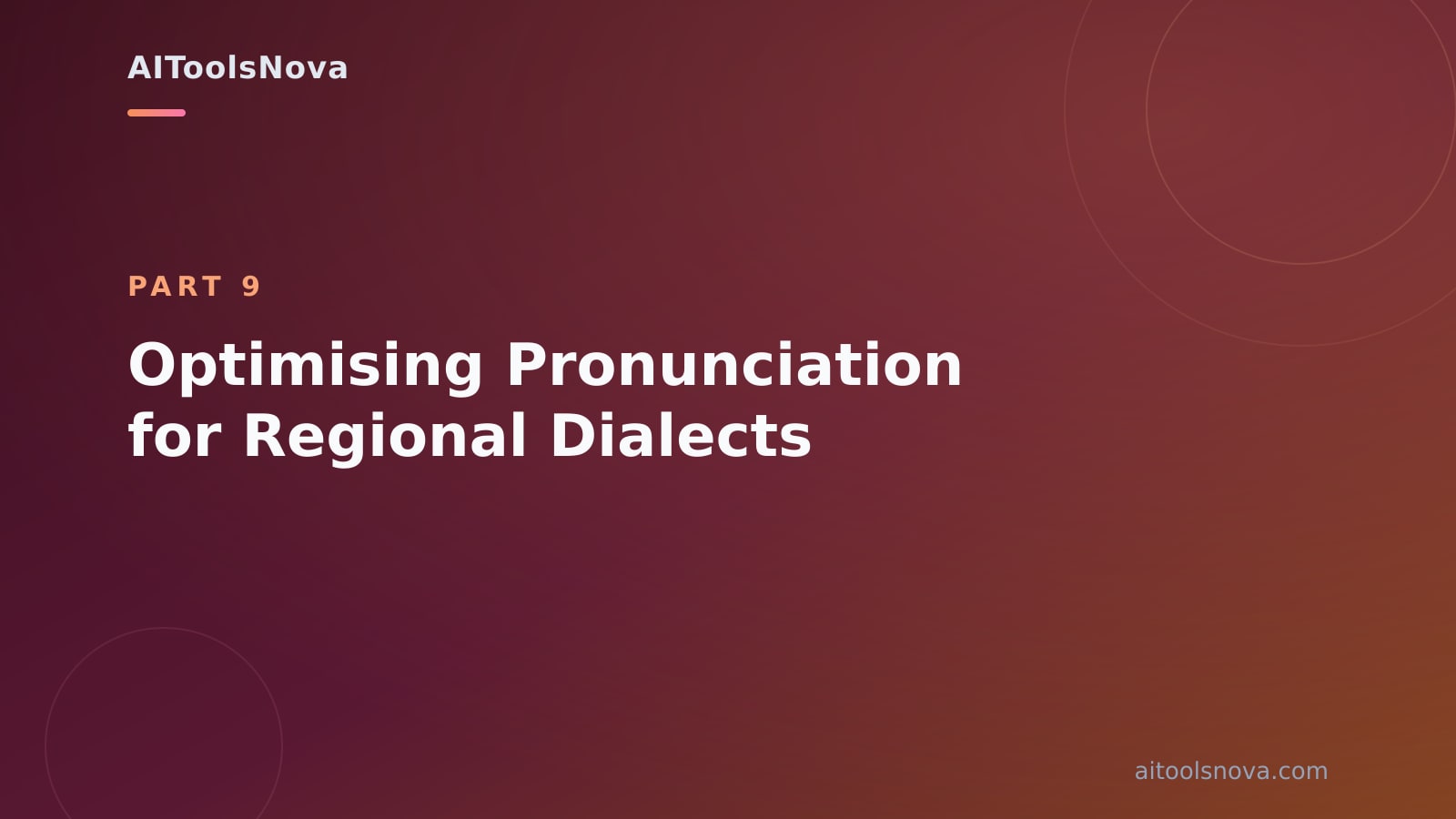 Optimising Pronunciation for Regional Dialects